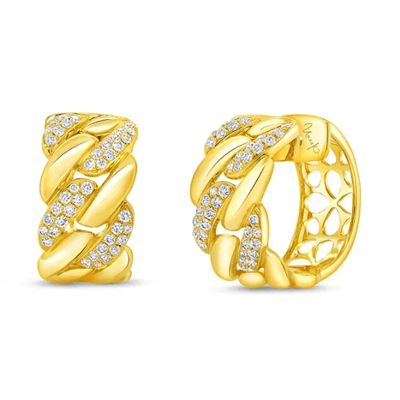 0.65ctw Diamond Huggie Earrings