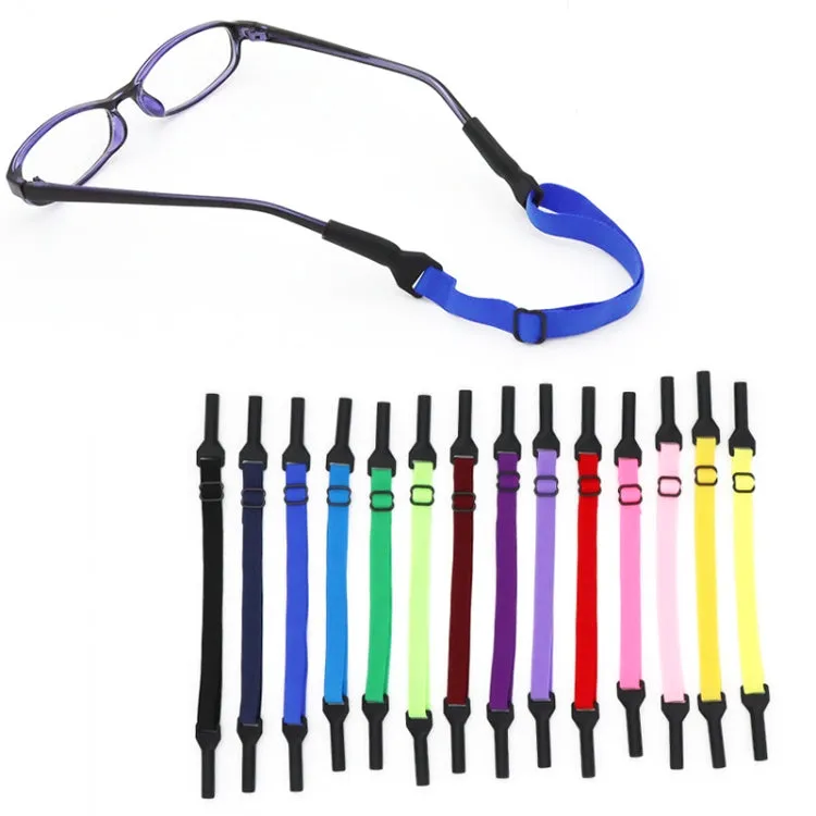 10pcs Long Style Glasses Non-Slip Rope Adjustable Elastic Sports Legs Anti-Drop Fixed Strap(Dark Red)