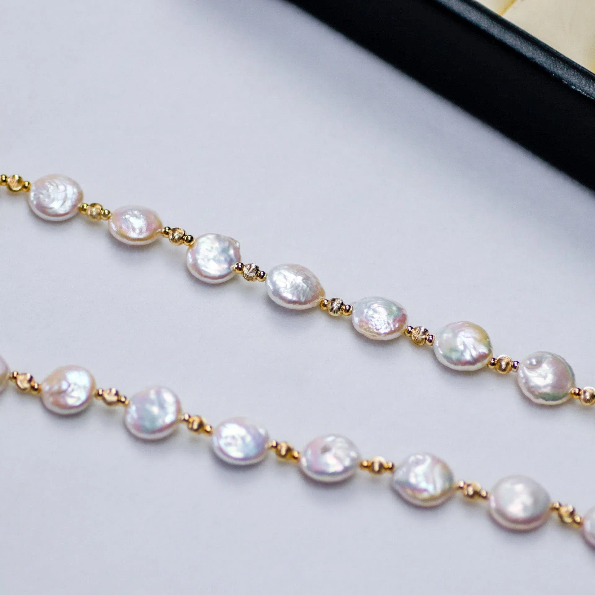 12-13mm Coin Pearl Toggle Necklace