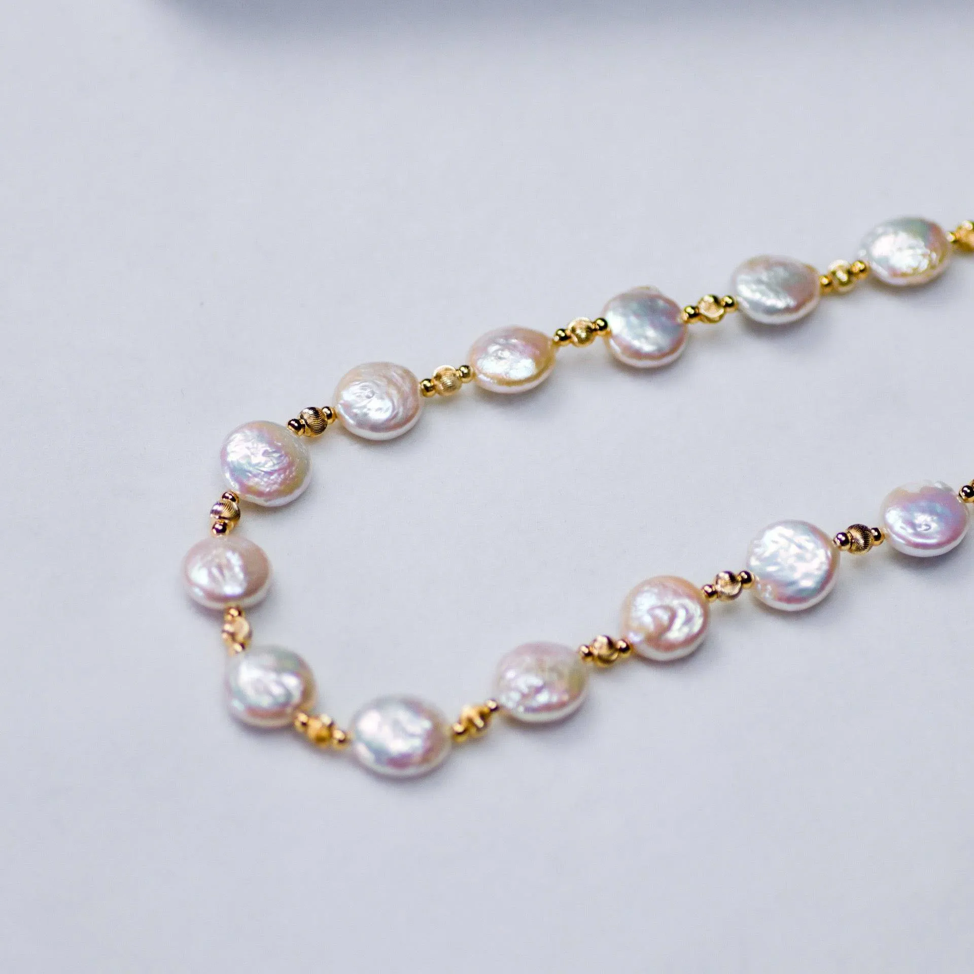 12-13mm Coin Pearl Toggle Necklace