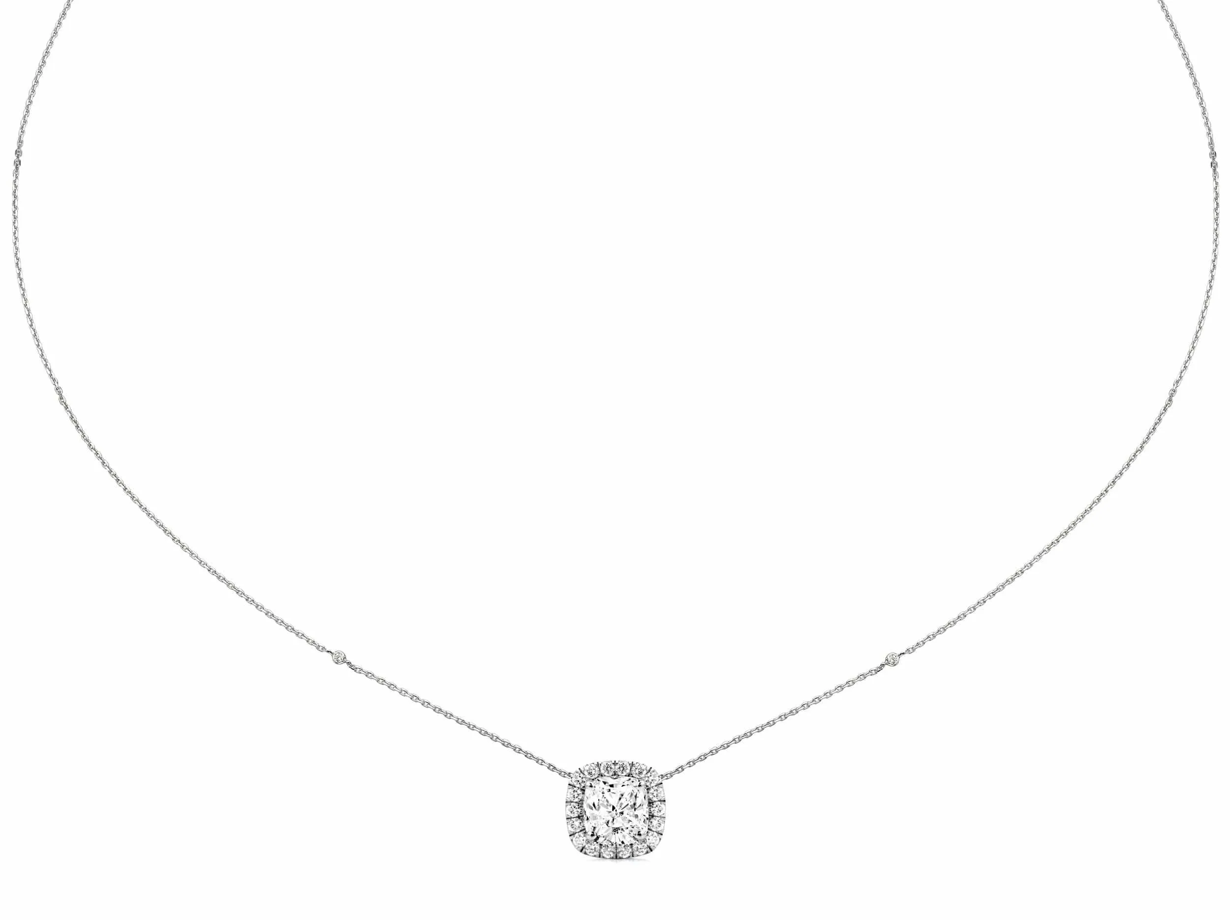 1.20 ct Cushion Cut Diamond Necklace Pendant