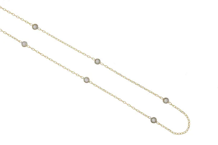 14K Diamonds by the Yard Necklace  SKU: 55492