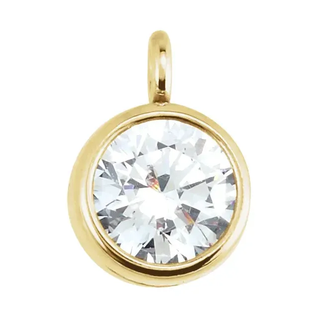 14K Gold 1/6 CTW 3.5 mm Natural Diamond Solitaire Pendant