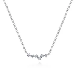 14K White Gold 0.10ctw Diamond Necklace