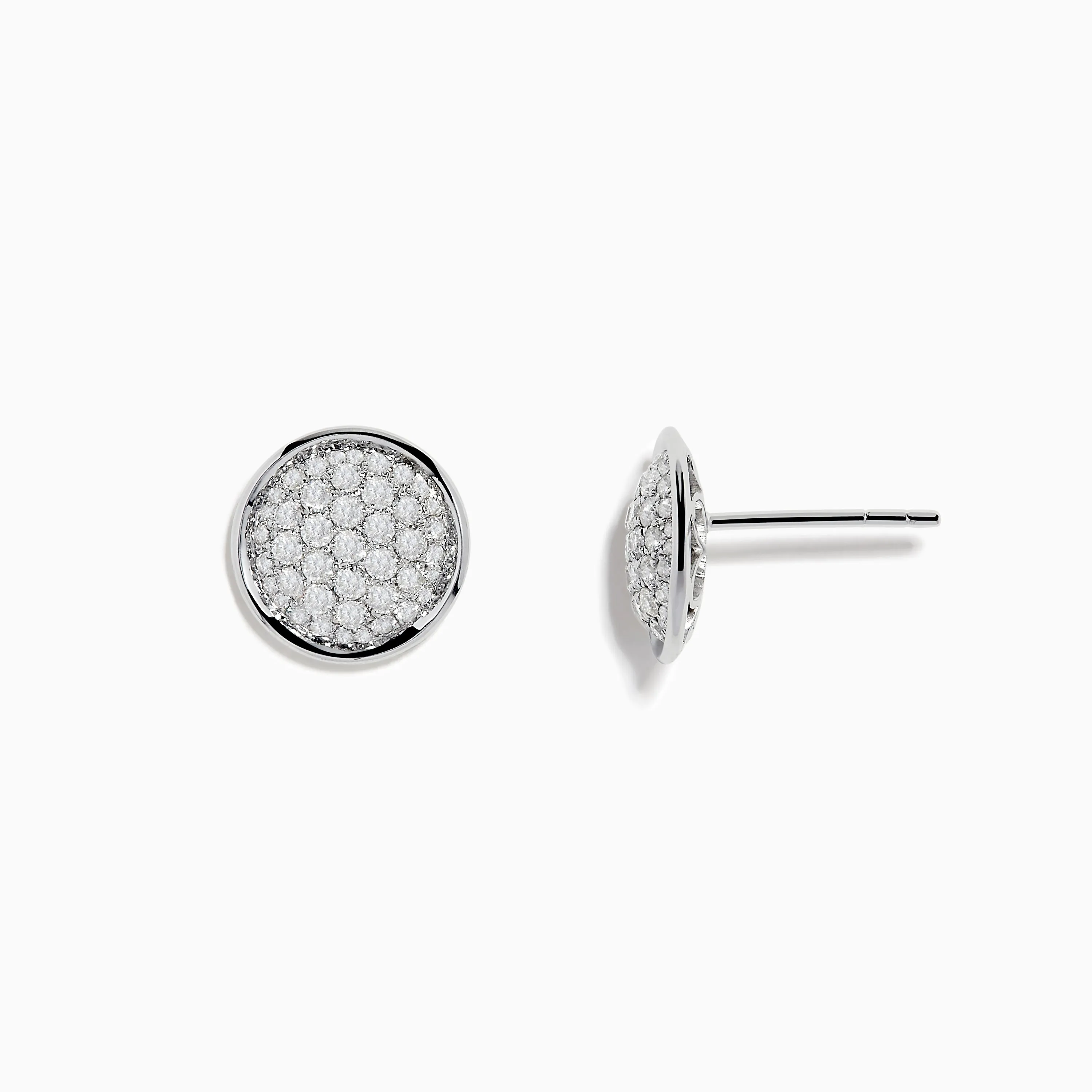 14K White Gold Diamond Earrings