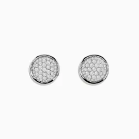 14K White Gold Diamond Earrings