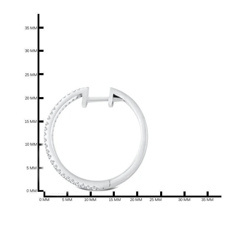 14KW 23M OUTSIDE DIAMOND HOOP ER (118HP115406W14DI1)