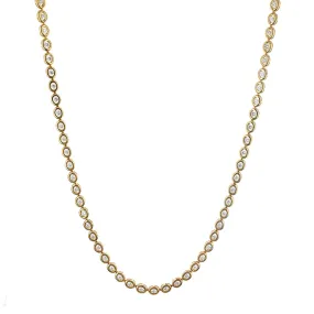 18K Rose Gold Illusion Diamond Necklace