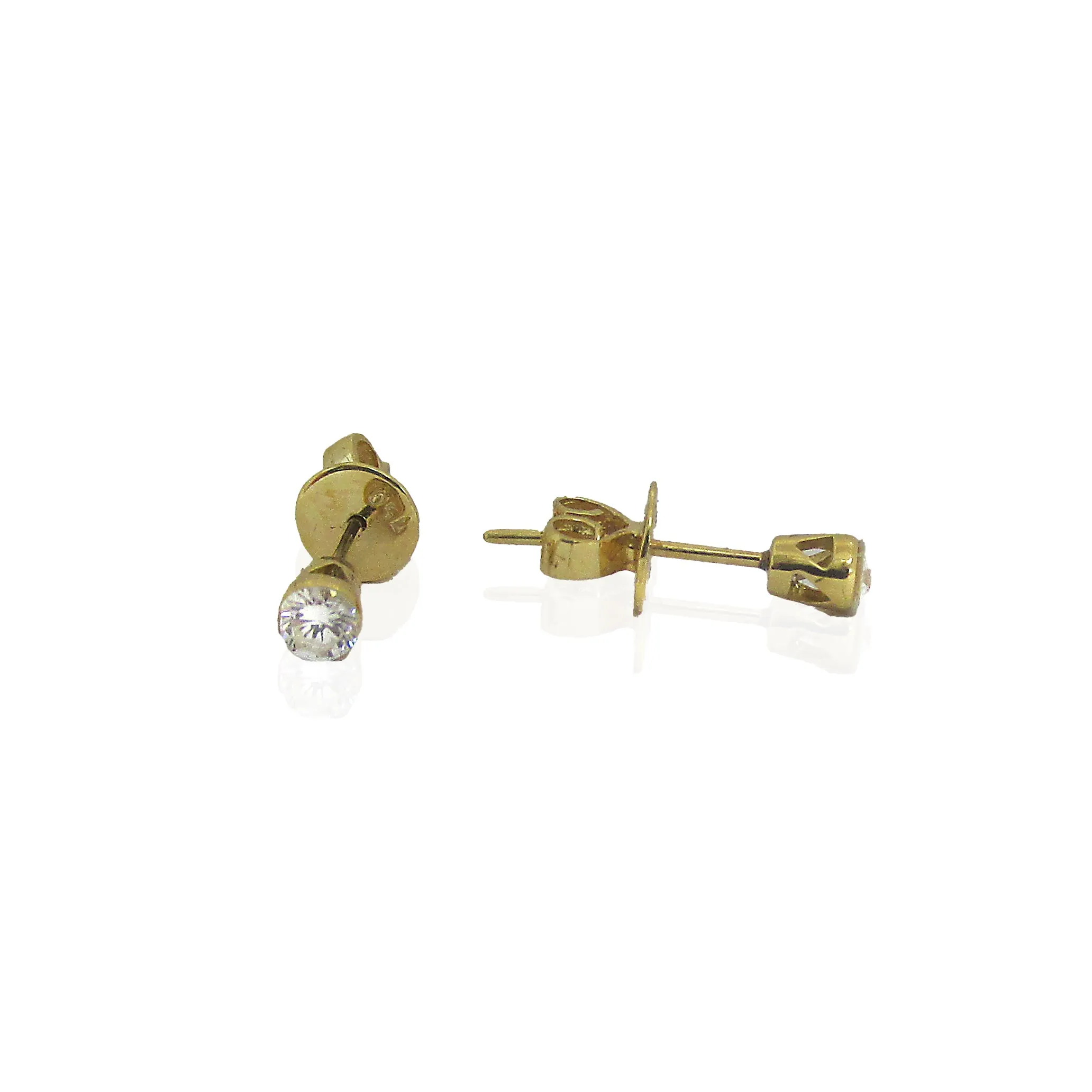 18K Yellow Gold Diamond Stud Earrings 0.22 ct. tw