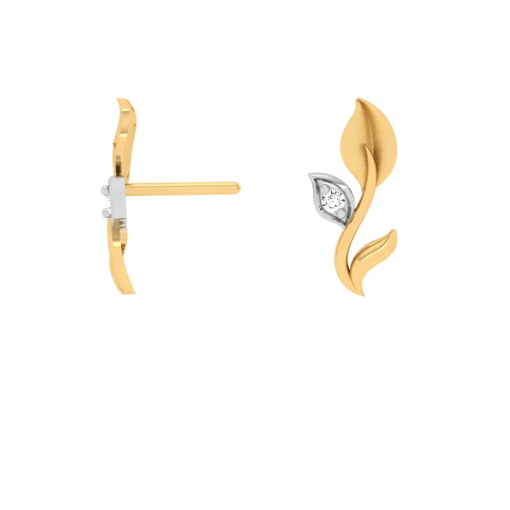 18KT Gold And Diamond Earrings That You Looked For So Long