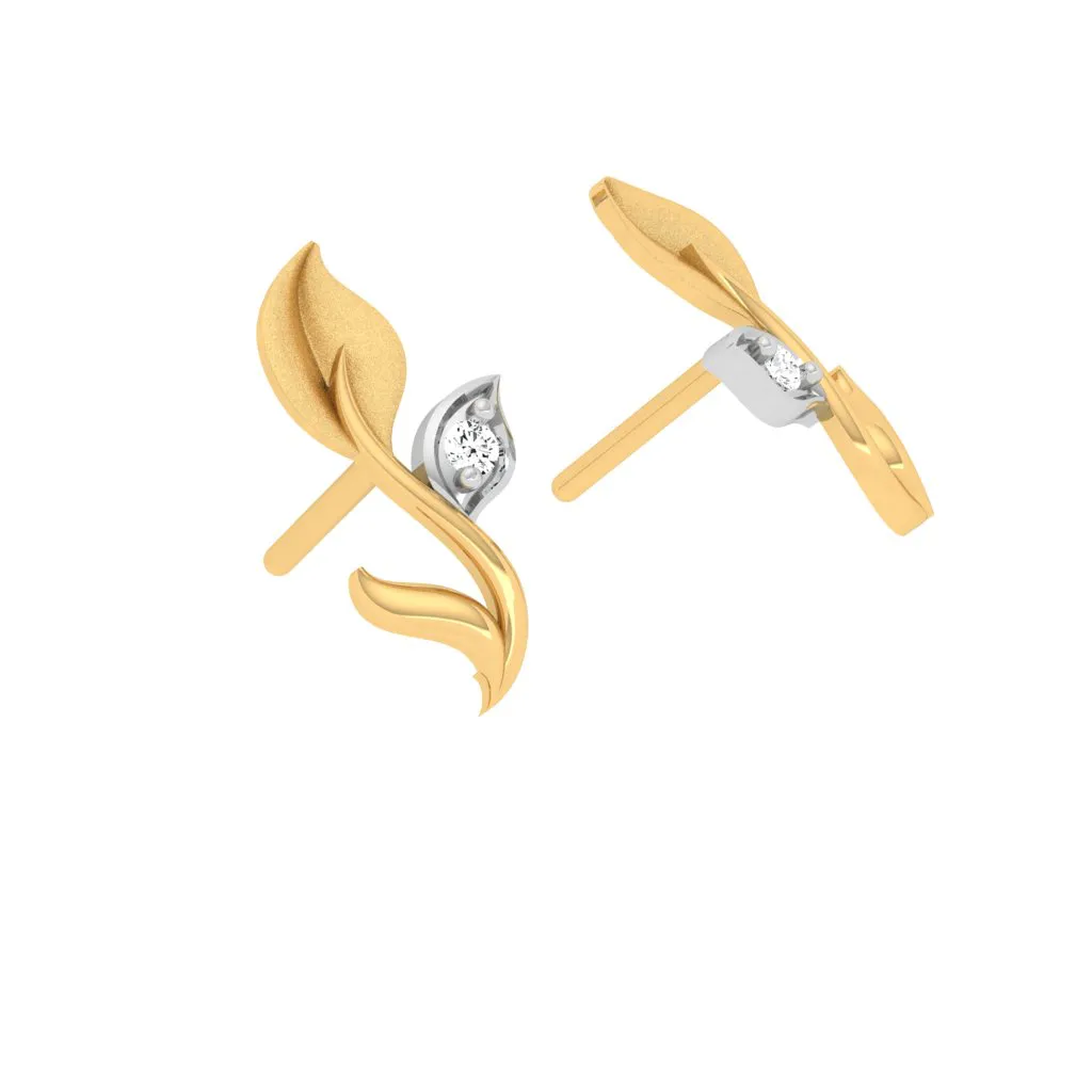 18KT Gold And Diamond Earrings That You Looked For So Long