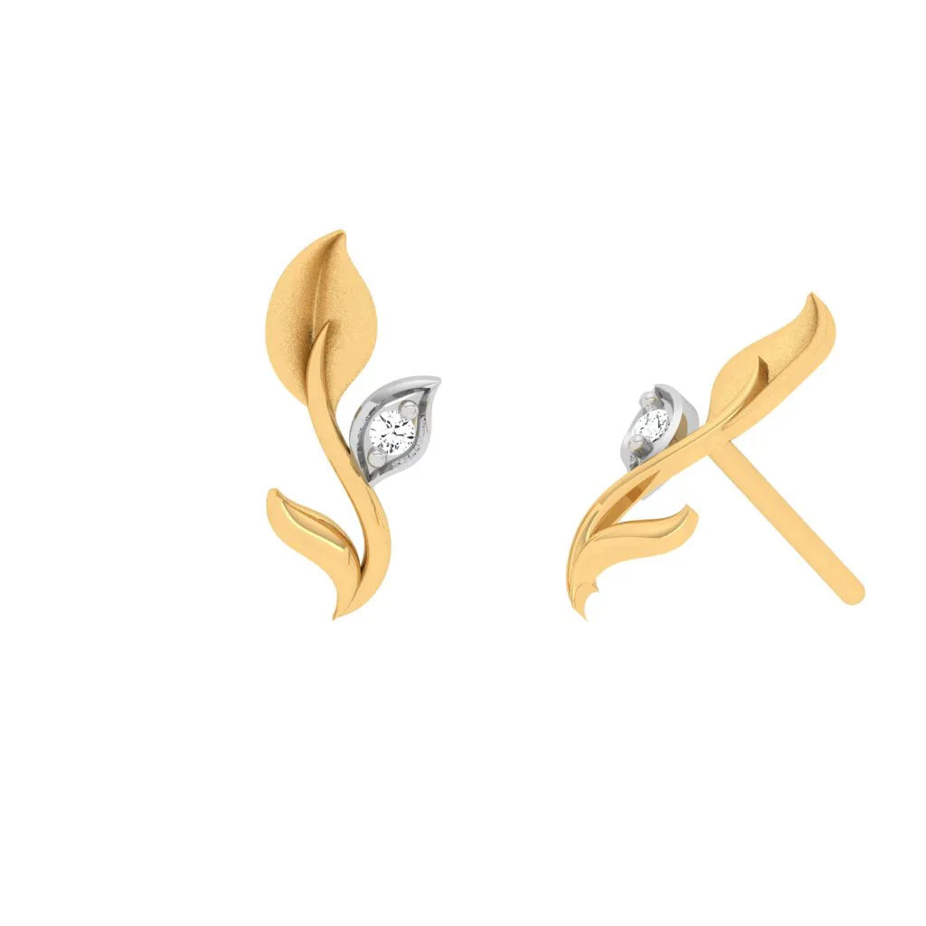 18KT Gold And Diamond Earrings That You Looked For So Long