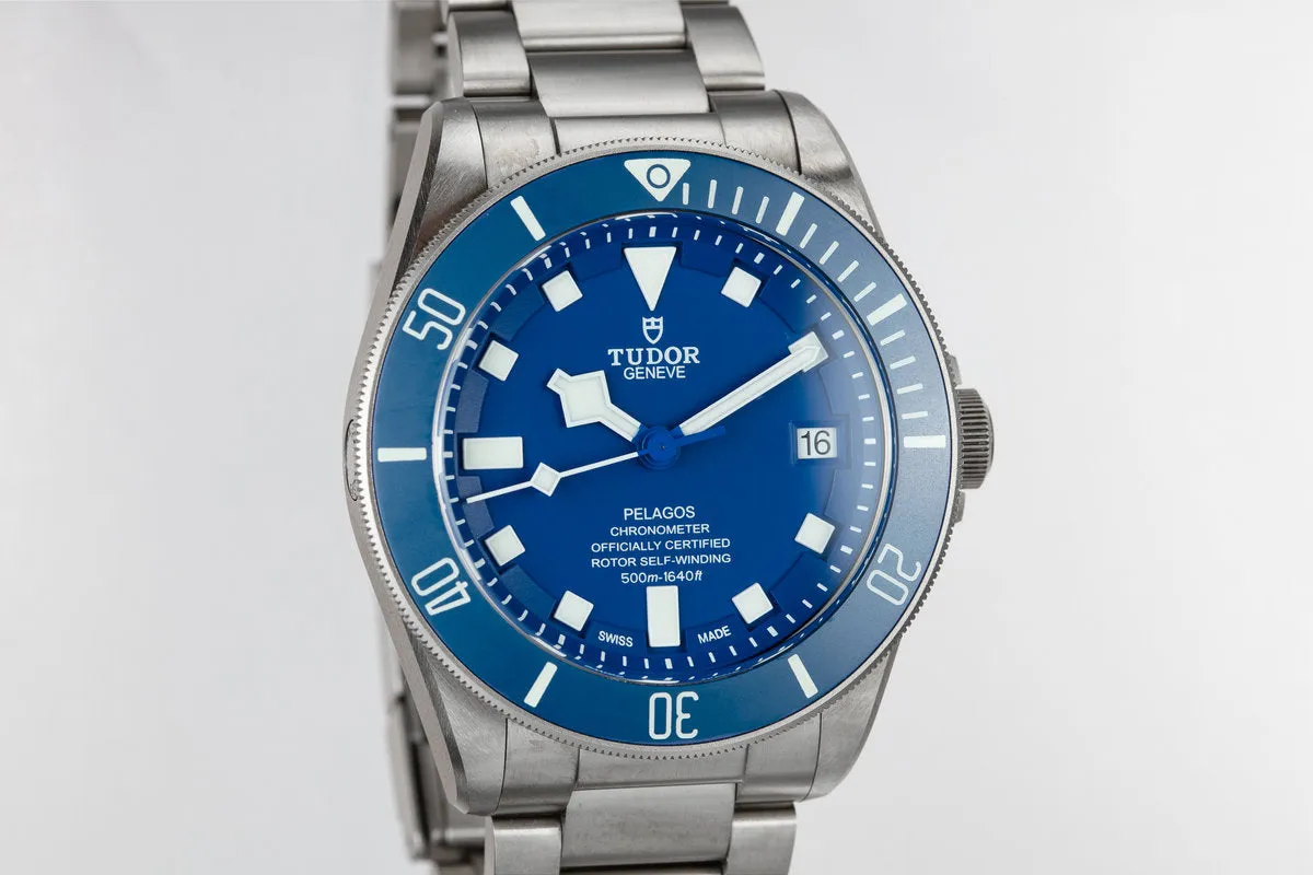 2018 Tudor Pelagos 25600TB Blue Dial with Box and Papers