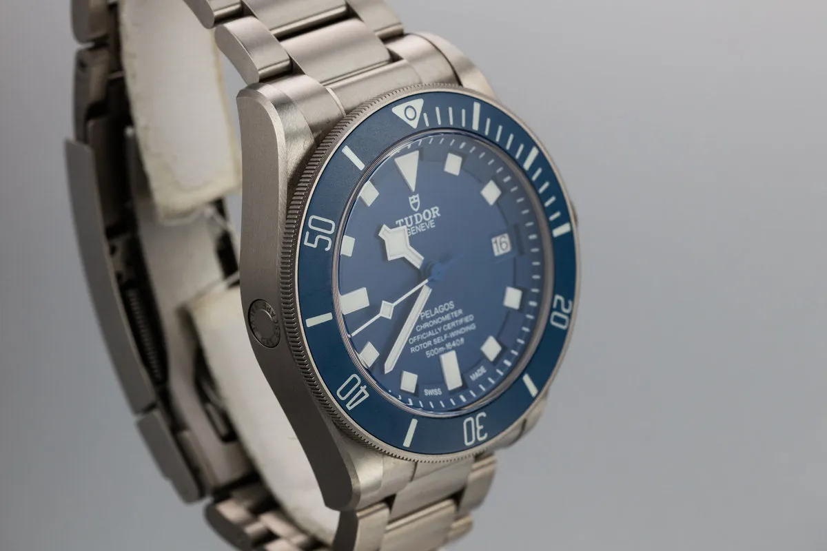 2018 Tudor Pelagos 25600TB Blue Dial with Box and Papers