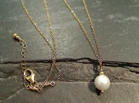 20" - 21" Pearl, Gold Filled Necklace