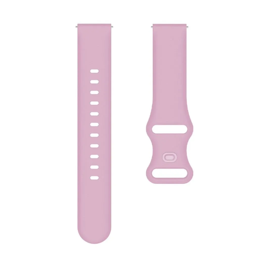 22mm Universal comfortable silicone watch strap - Light Purple