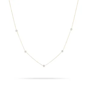 5 Diamond Chain Necklace