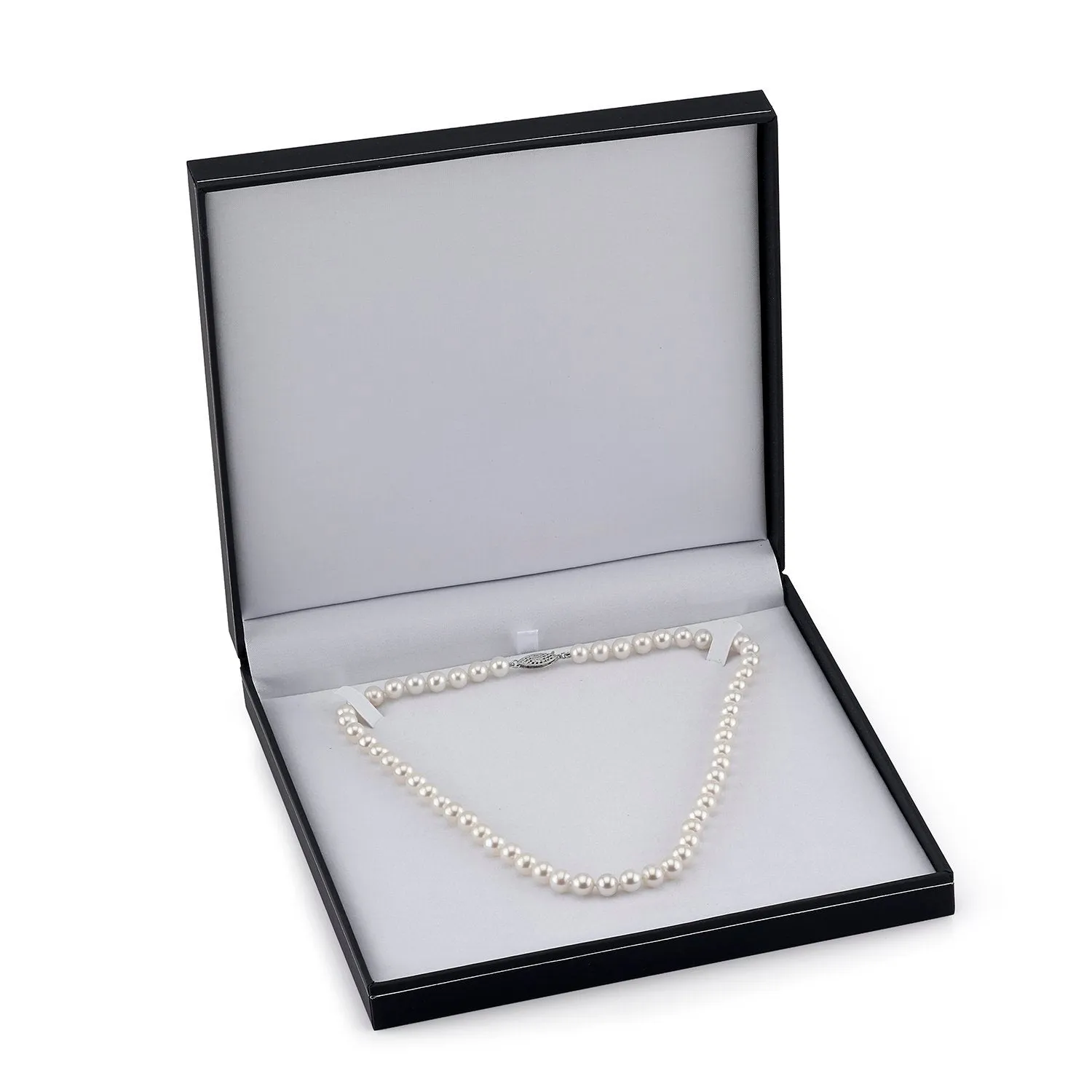 7.5-8.0mm White Freshwater Cultured Pearl Corey Necklace