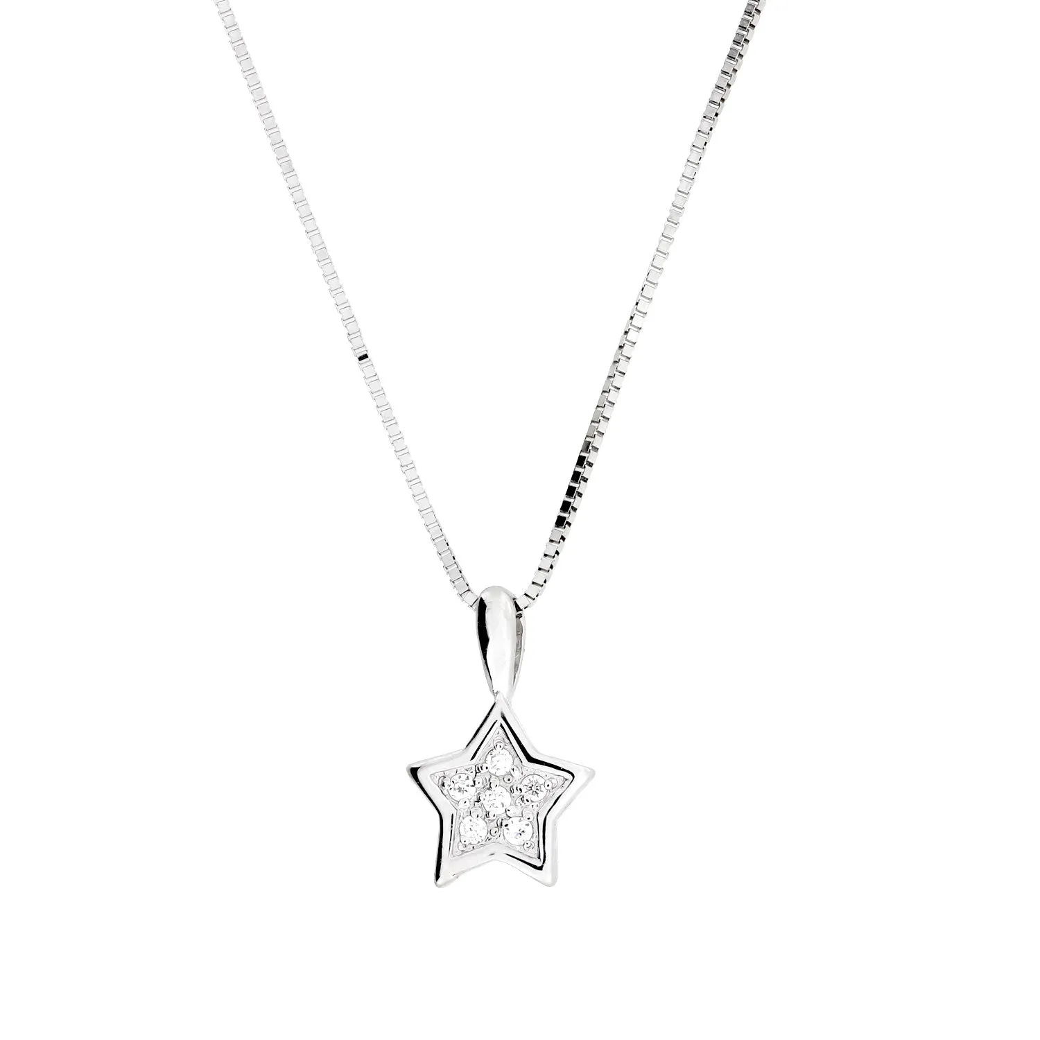 9 Carat Gold & Diamond Star Pendant