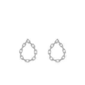 925 Sterling Silver Elegant Cross-Border Stud Earrings