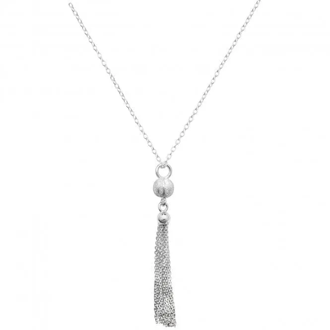 Acotis Silver Pendant On Chain Tassel G3318