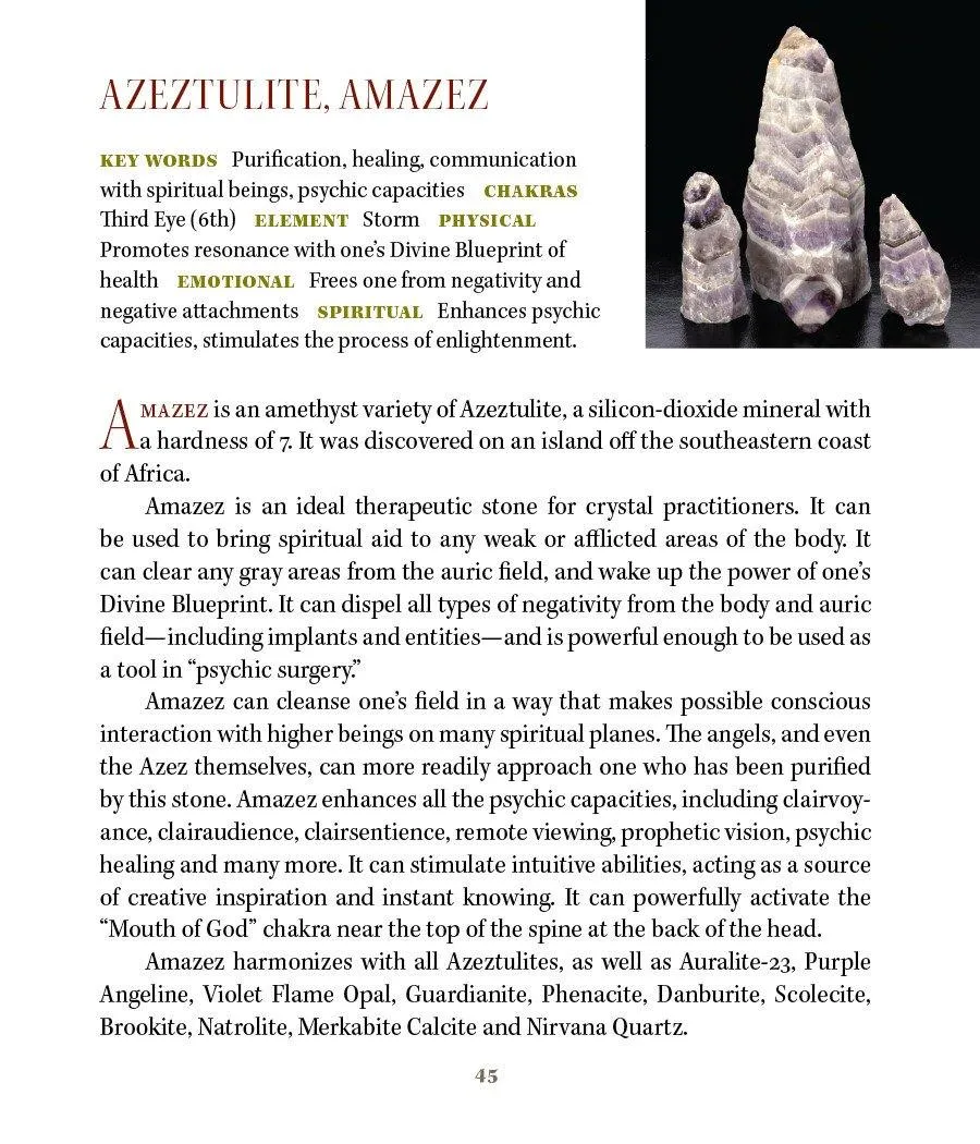 Amazez Azeztulite Crystal Energy Pendant Azozeo Activated