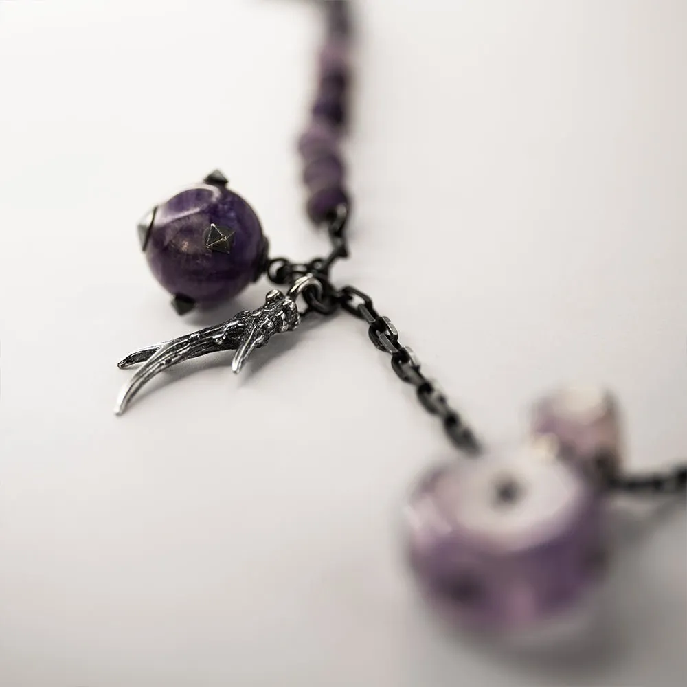 Amethyst Flask charm