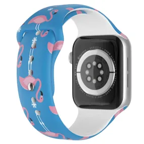 Apple Watch (45mm) christmas pattern silicone watch strap - Bird / Size: S