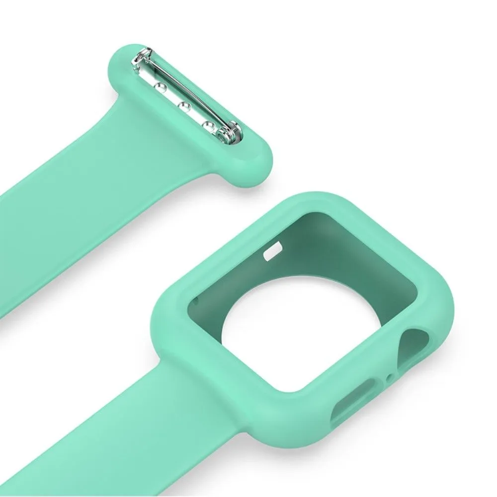 Apple Watch (45mm) doctor nurse silicone watch strap - Green