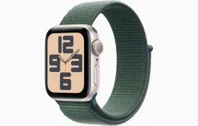 Apple Watch SE GPS 40Mm, Starlight Aluminium Case with Lake Green