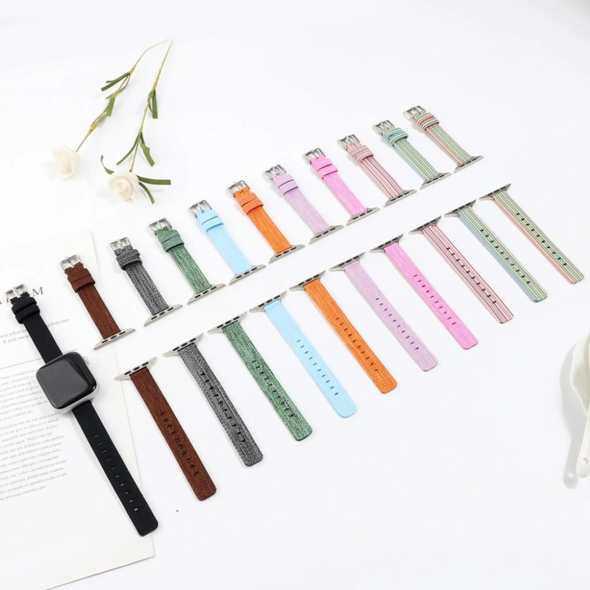 Apple Watch Series 6 / 5 44mm nylon watch band - Coffee