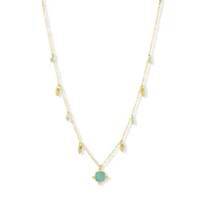 Asia Necklace Aqua Chalcedony