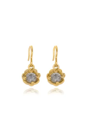 Barnacles ~ 5mm Gold Diamond Earrings