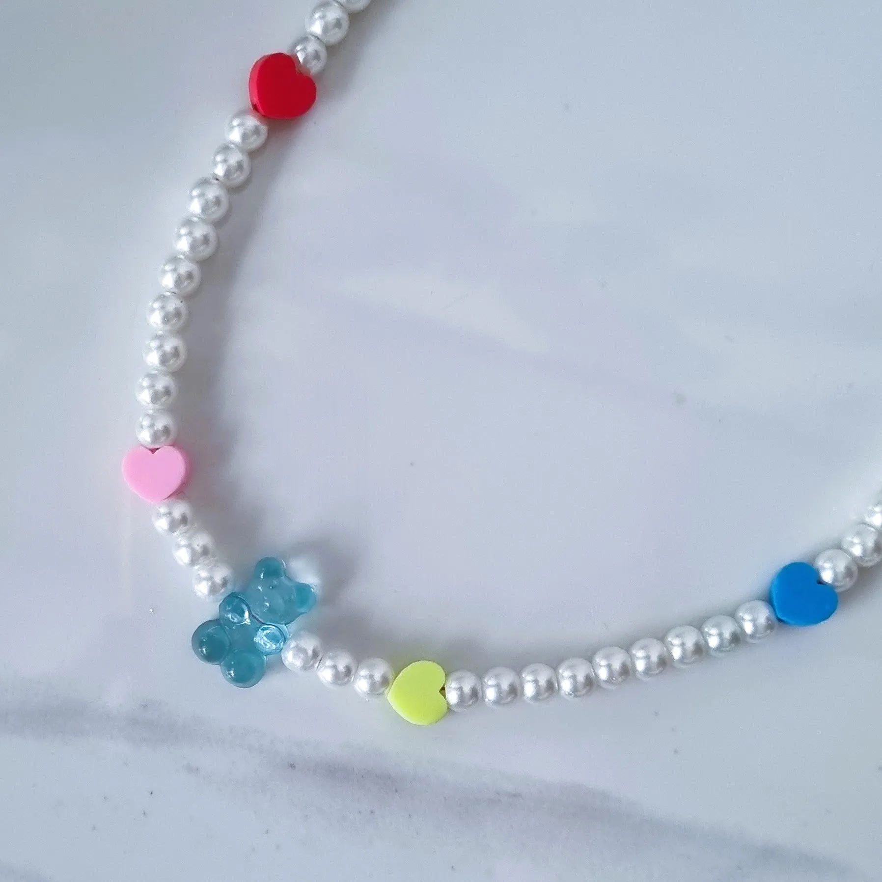 Bear necklace (pearl option)