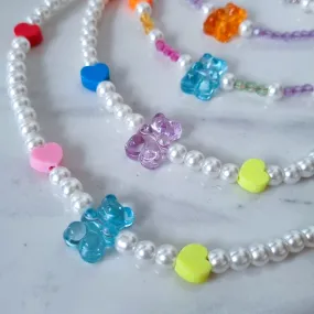 Bear necklace (pearl option)