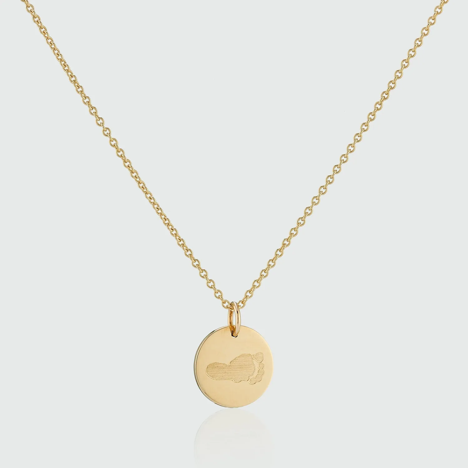 Bellevue 9ct Gold Footprint Pendant