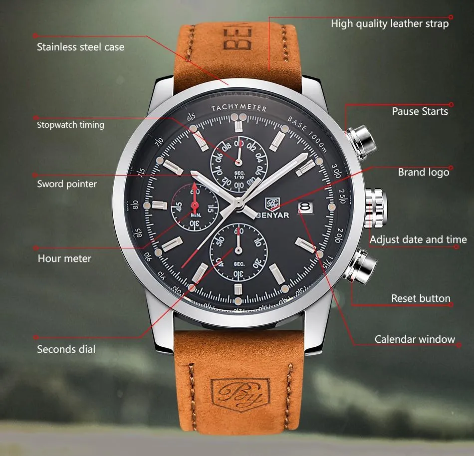 BENYAR Chronograph Sport Watch