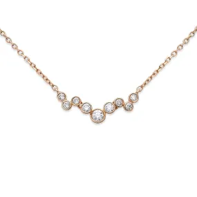 Bezel Set Diamond Necklace