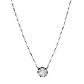 BEZEL SET DIAMOND NECKLACE