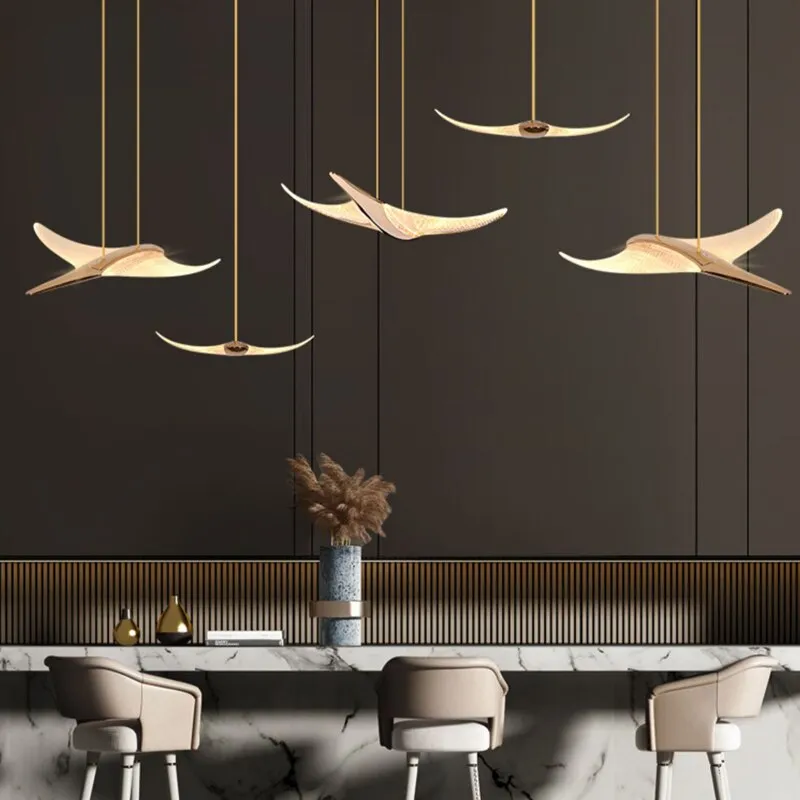 Bird-Shaped Staircase Chandelier Luxury Villa Modern Designer Kitchen Living Room Lamp Large Hall Long Line Penthouse Chandelier