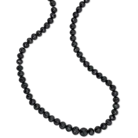 Black Diamond Bead Necklace