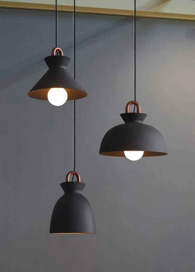 Black Modern Minimalist Pendant Light