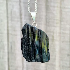 Black Tourmaline Pendant Necklace