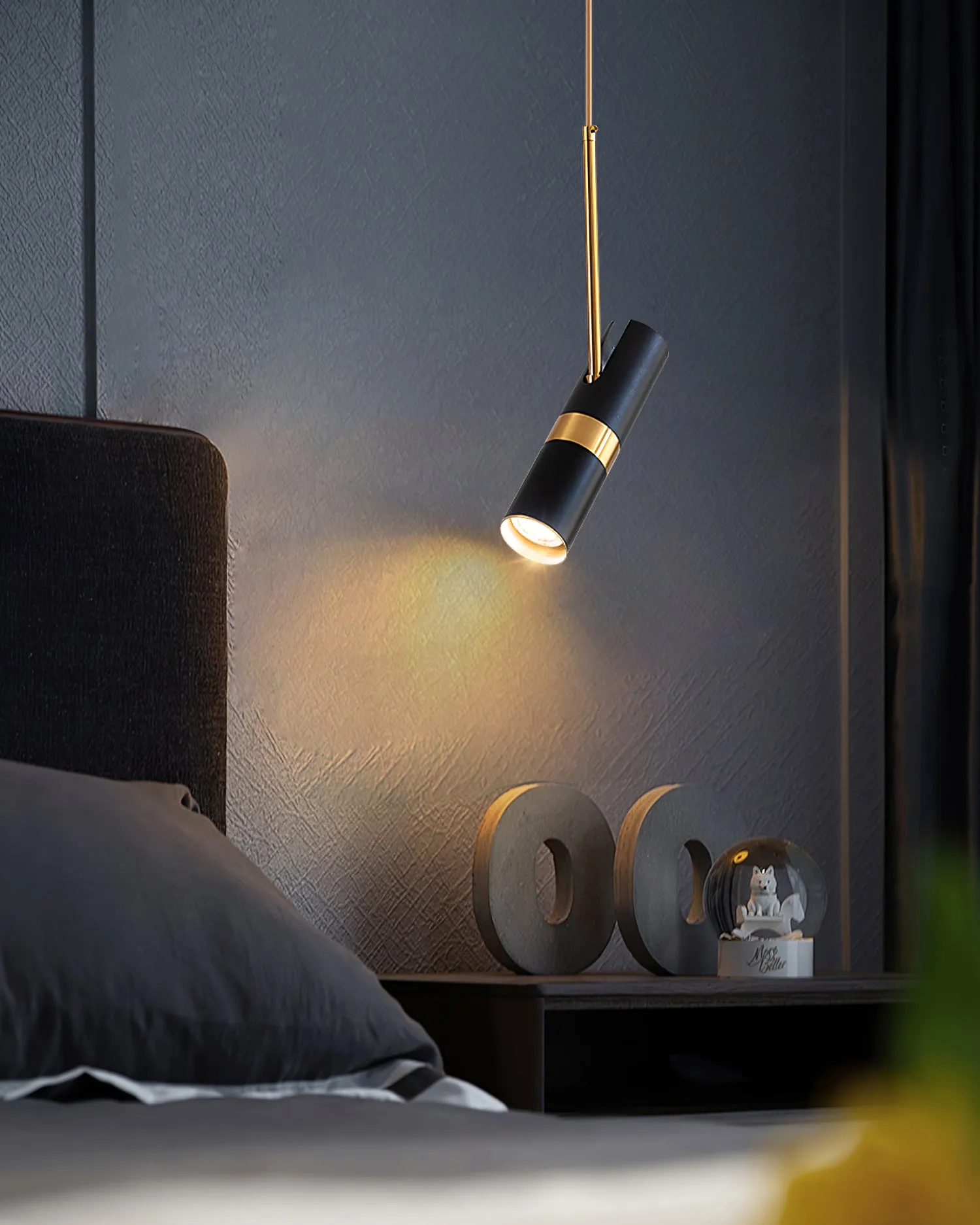 Black Track Pendant Lamp