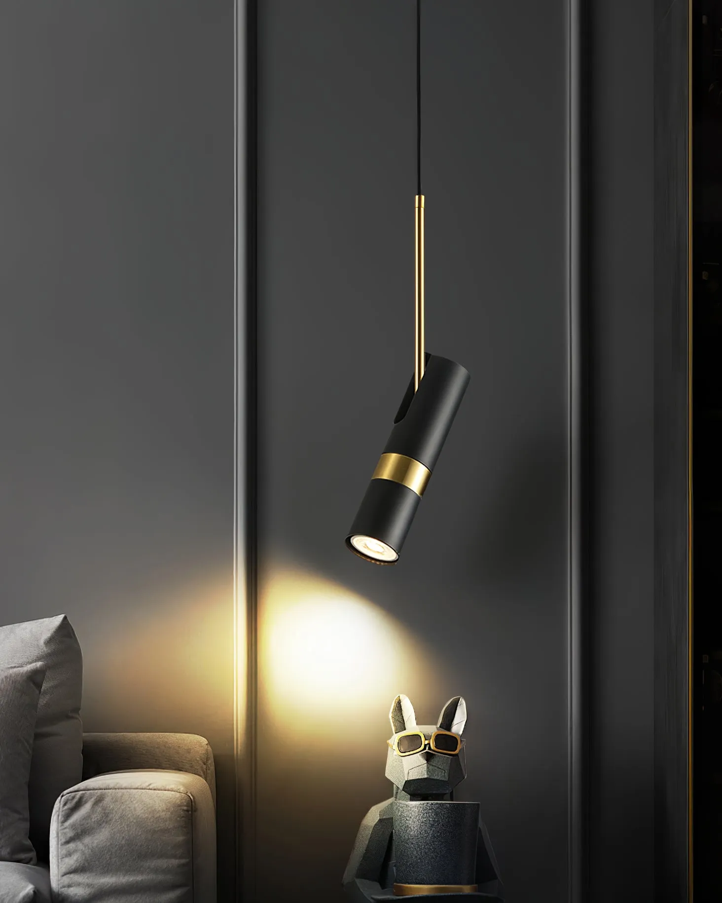 Black Track Pendant Lamp