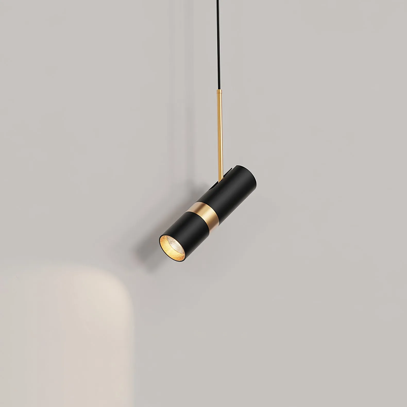 Black Track Pendant Lamp