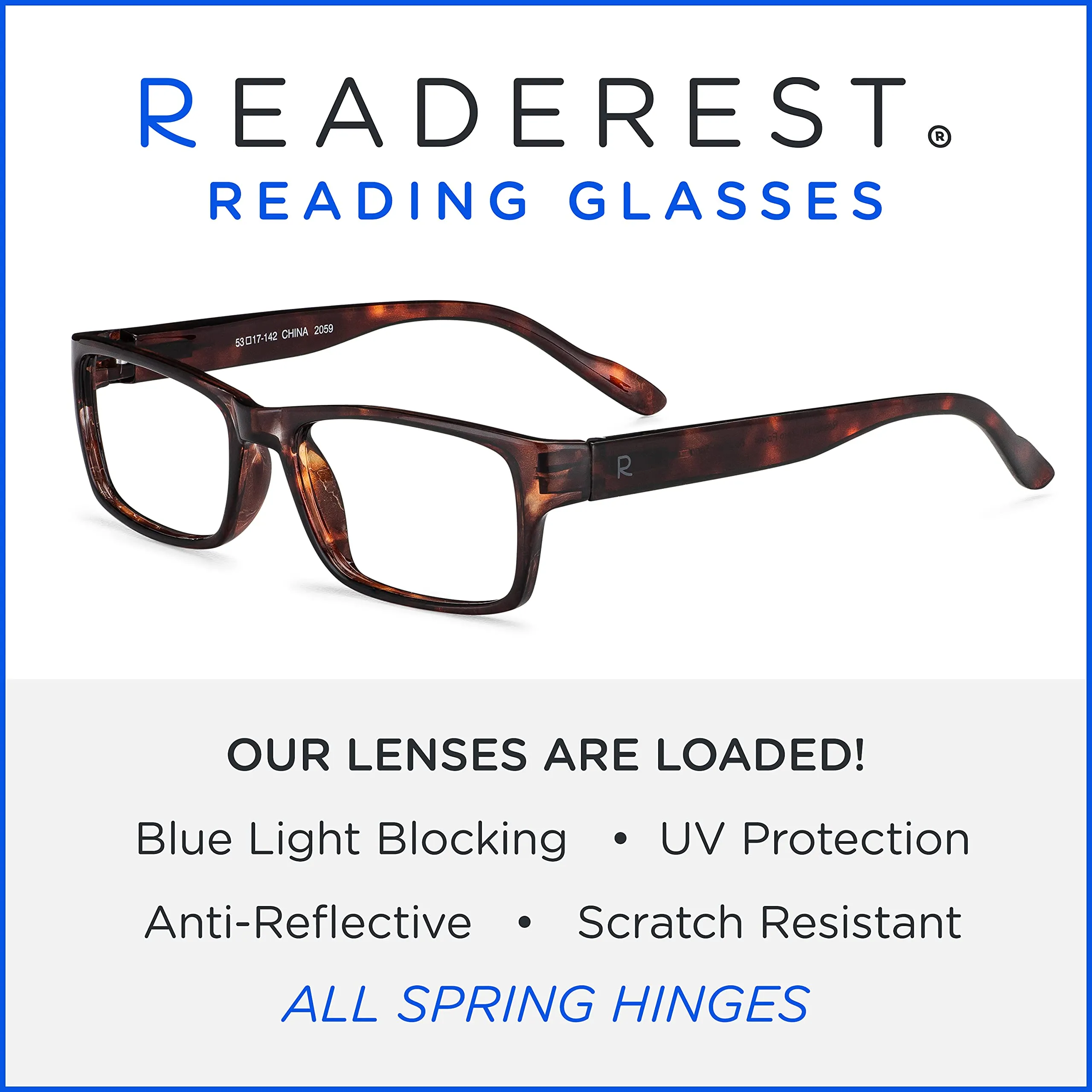 Blue-Light-Blocking-Reading-Glasses-Bourbon-Tortoise-0-75-Magnification Anti Glare