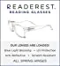 Blue-Light-Blocking-Reading-Glasses-Clear-3-75-Magnification Anti Glare