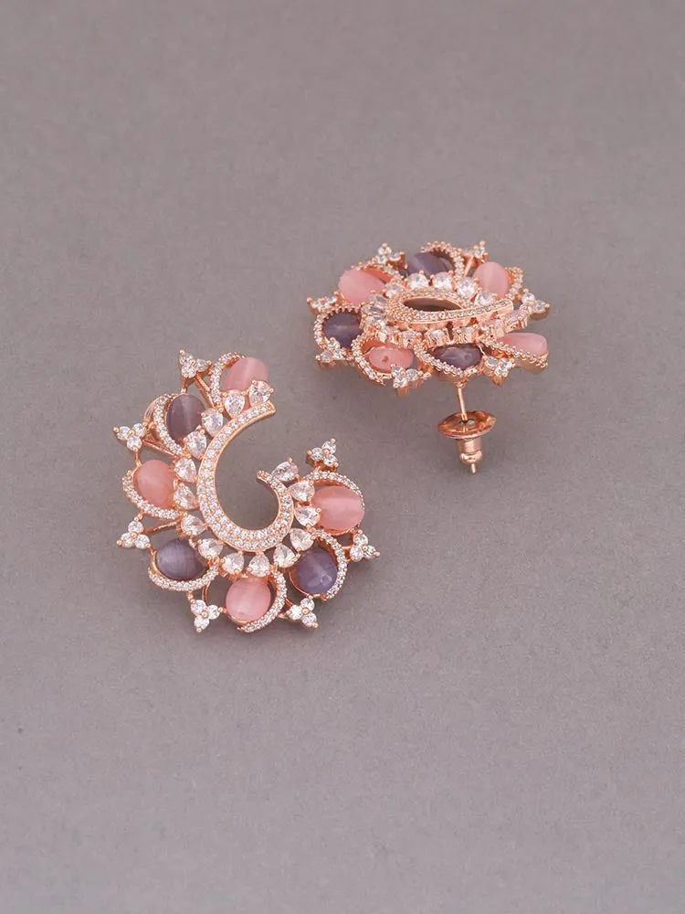 Blush Cronos Zirconia Studs