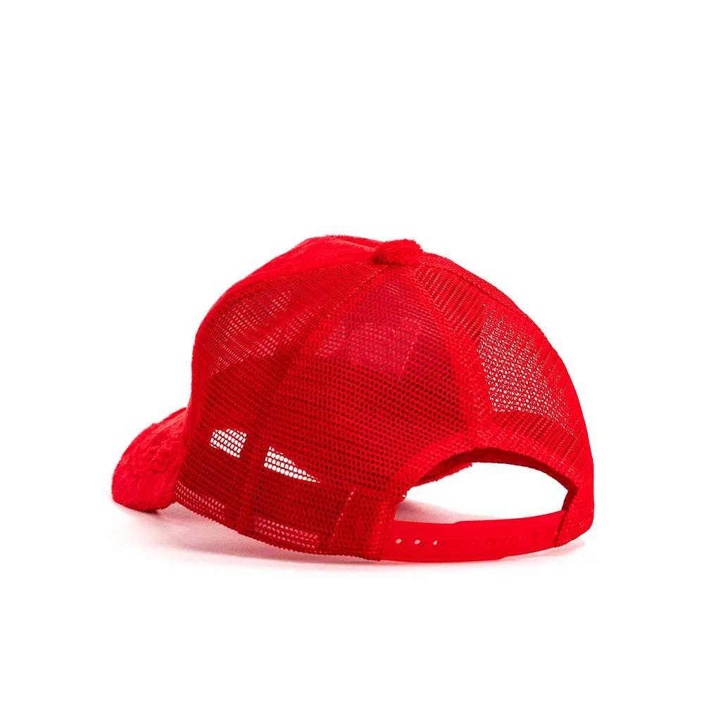 bold. Trucker Cap Red